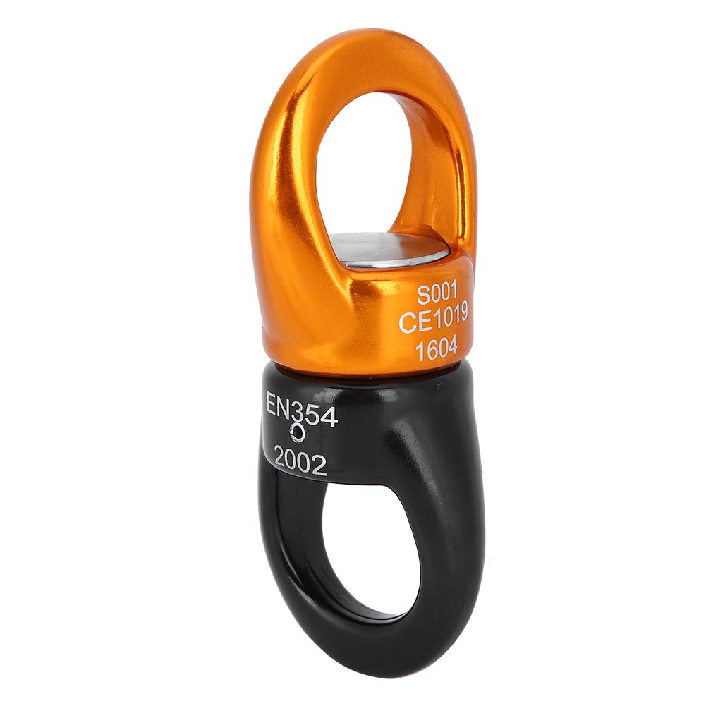 Pilipane Climbing Universal Wheel Rotation Fixed Connector High Strength Aluminium Magnesium Alloy Rock Climbing Tool for Outdoor Rescue and Mountaineering Size 10.3x4.5cm Color As Shown