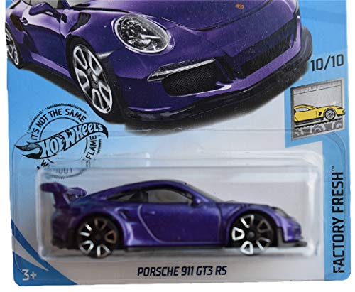 Hot Wheels Porsche 911 GT3 2019, morado miniatura 2