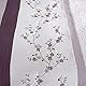 Chezmoi Collection Linnea 7-teiliges Luxus-Bettdecken-Set, Kirschblüte, Blumenstickerei, Violett/Lavendelgrau