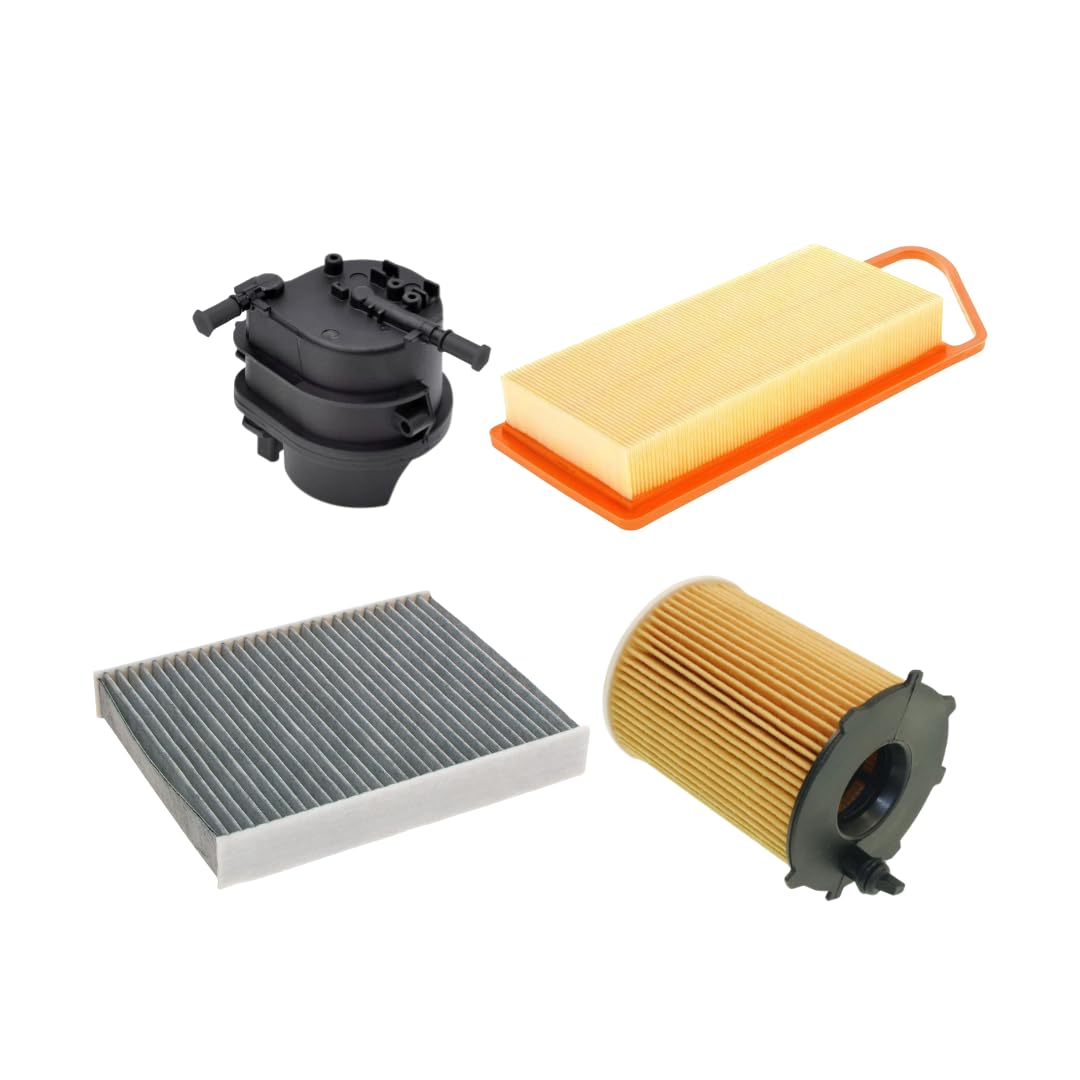 Kit TAGLIANDO 4 FILTRI MISTI COMPATIBILE CON FORD FIESTA V 1.4 TDCI 50KW 68CV DAL 2001