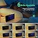 Holife Despertadores Digitales, Reloj Despertador Digital, Pantalla Curva LED de 5'', 6...
