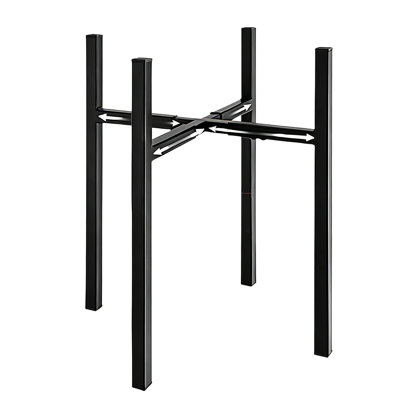 Tsophreniq Iron Flower Stand with Sturdy X Shape for Indoor Bushes Flippable Height Plant Stand