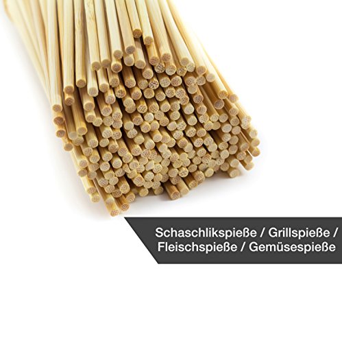 Bambus-Schaschlikspieße Heynna 30 cm – 200 Stück für Grill und Kochen