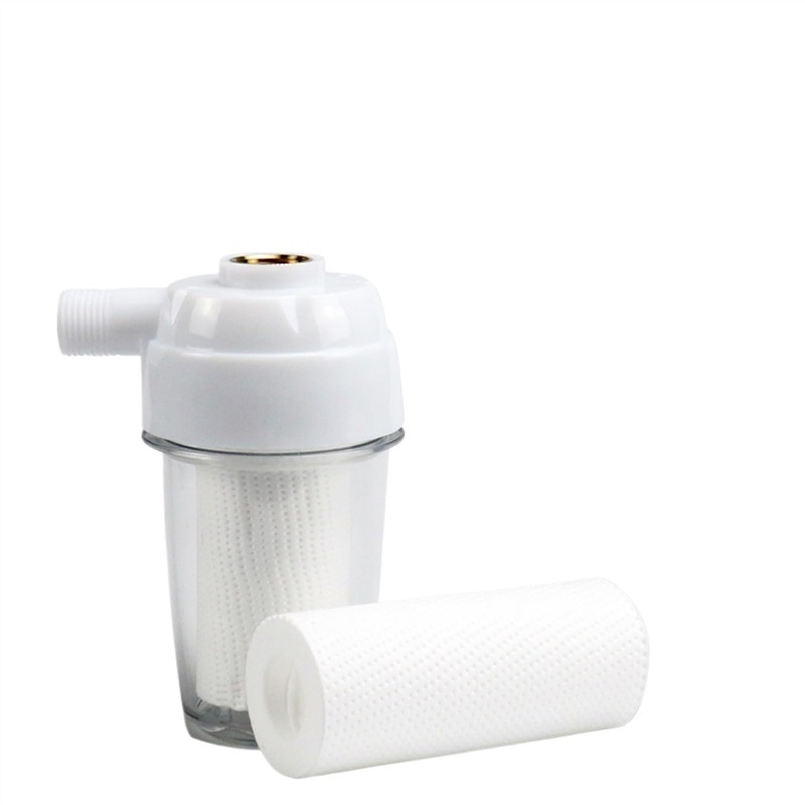 5-stufiges Duschfiltersystem – PP-Baumwoll-Wasserhahnreiniger für Zuhause – Wasserenthärter & Chlorentfernung – inklusive 1 Filter und 1 Kartusche – verbessert das Duscherlebnis