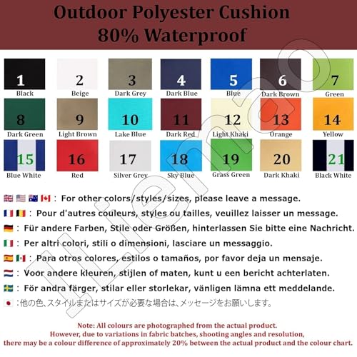 Coussin de chaise imperméable et antidérapant rembourré - 3