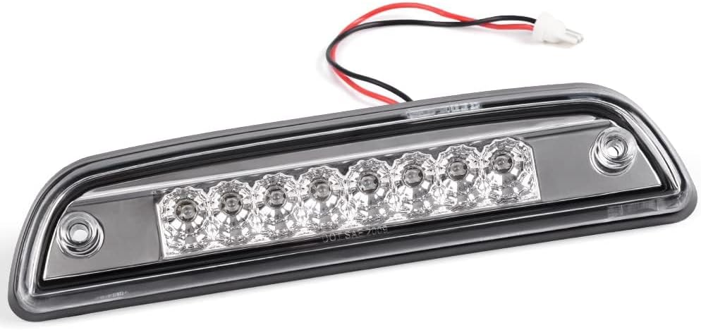 PIT66 LED 3rd Brake Light Compatible with Toyota Tacoma 1995-2015 Clear Lens Chrome Housing Third Brake Stop Lamp Light