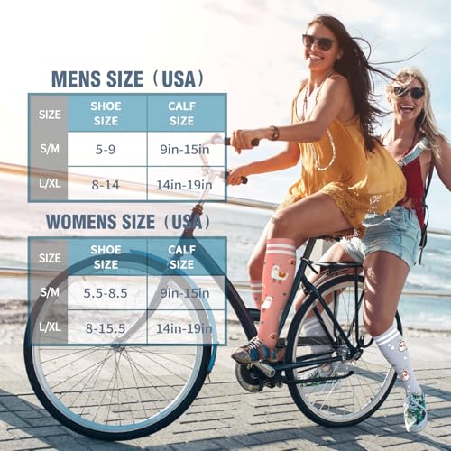 Image of Bluemaple 6 Pack Copper Compression Socks for Women and Men Circulation-Best Support for Medical, Running,Nursing,Athletic