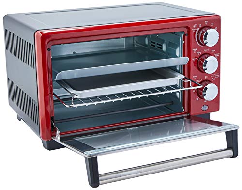 Forno Elétrico, Convection Cook, 18L, Vermelho, 110v, Oster 3 Forno Elétrico, Convection Cook, 18L, Vermelho, 110v, Oster - Imagem 3
