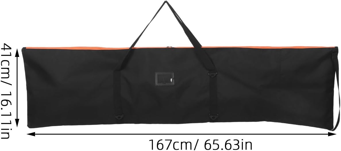 Snowboard Bag for Air Travel - Foldable Snowboard Ski Bag - 65.8x16.1x0.3in Board Outdoor Transport Carrier For Snow Gear Skiing Accessories