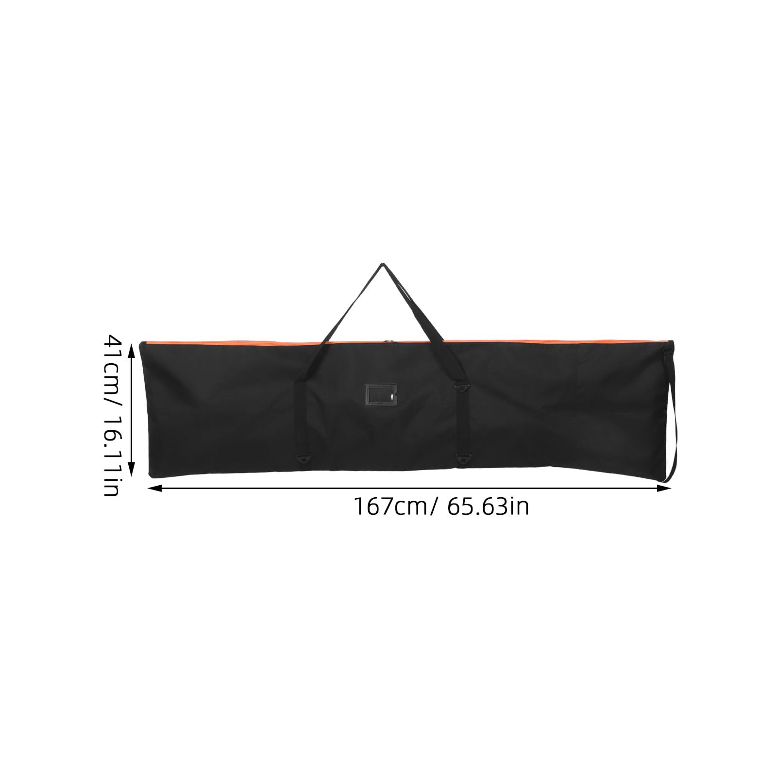 Borsa da snowboard per viaggi aerei - Borsa da snowboard pieghevole per sci - 65,8x16,1x0,3 pollici da trasporto per attrezzatura da neve e accessori per lo sci