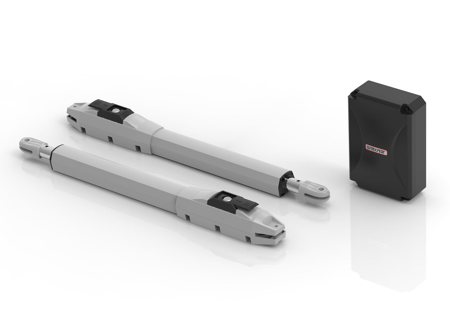 Automatic Dual Swing Gate Opener Motor Kit Built-in 24V DC Control Board Homelink Compatible for 200kg/440lbs and 2m per Arm (SW200DC-Homelink)