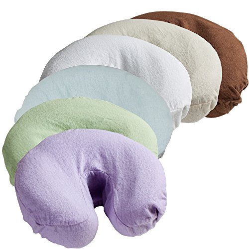 Body Linen Comfort Flannel Face Rest Covers for Massage Tables (Natural, 50 Pack) - Soft, Durable and Light 100% Cotton Flannel Face Cradle Covers - Thumbnail 2