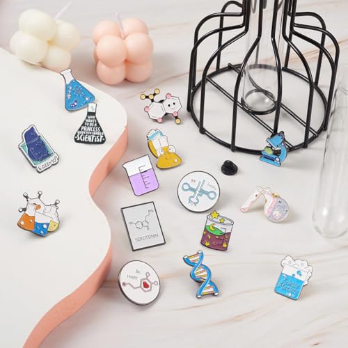 Pandahall Various Theme Alloy Enamel Brooches Lapel Brooch Enamel Pin Set2