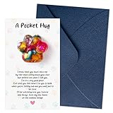 EYxsaxenk Loss Of Pet Sympathy Gift - Colorful Mini Paw Pocket Hug with Memorial Card Envelope Remembrance Bereavement Gift for Loss of Dog Cat Sympathy Favor Kid Adult Pet Lover Stress Relief Toy