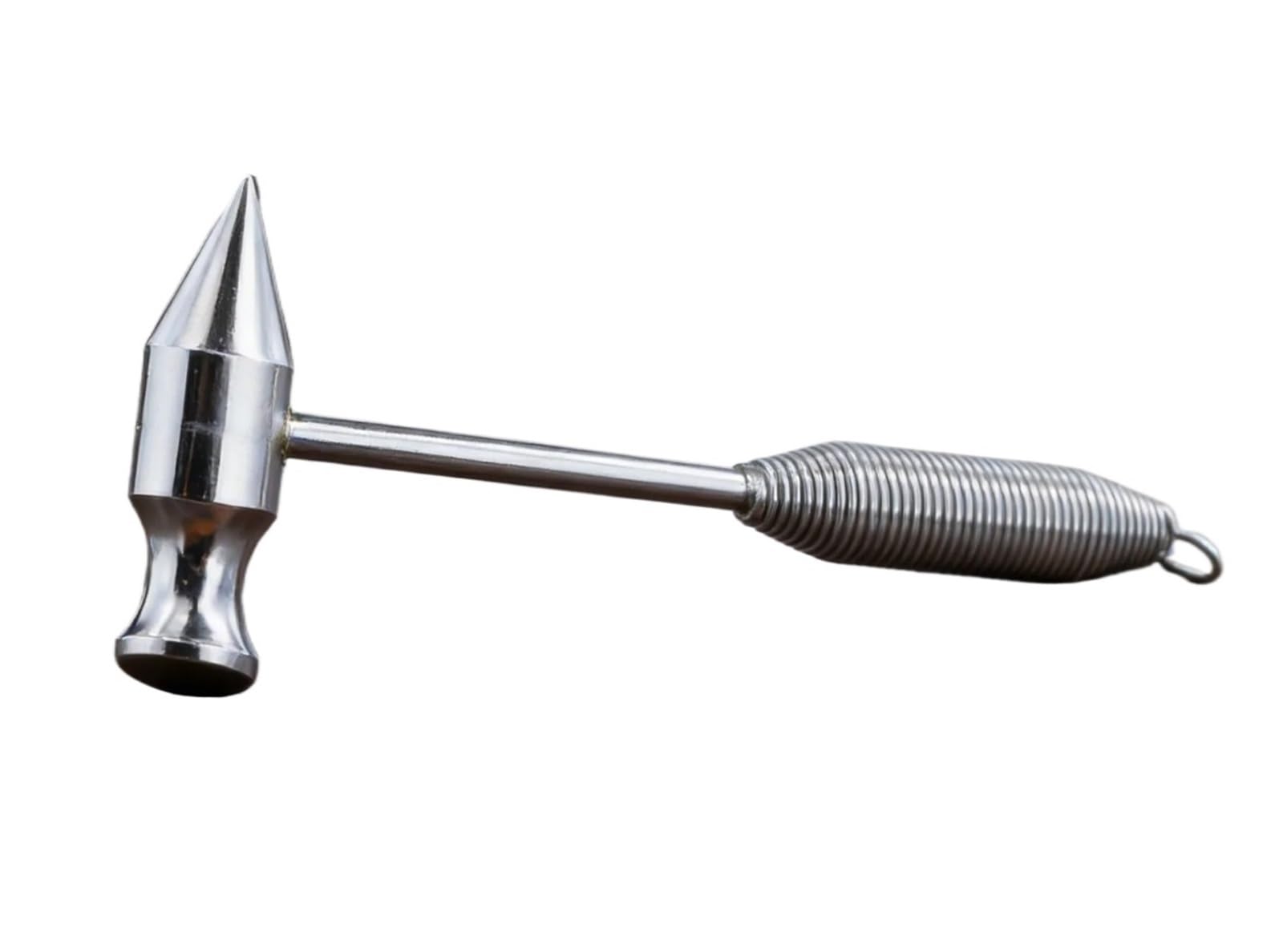 martillo Martillo de soldadura de acero rico en carbono con mango en espiral, martillo de seguridad automotriz de precisión, acero rico en carbono, 1 ud.