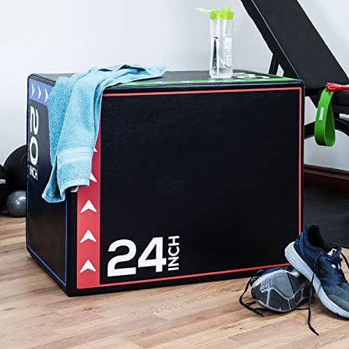 KOMODO 30 Inch Plyo Jump Box 20" 24" 30" Large 3 in 1 Soft Plyo Gym Training Crate