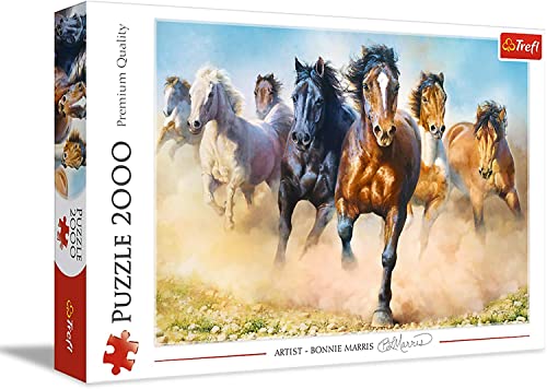 Puzzles - 2000" - Galloping Herd of Horses – Ansicht 1