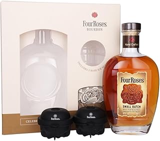 Four Roses Small Batch Bourbon Whiskey Ice Mould Gift Pack 70cl