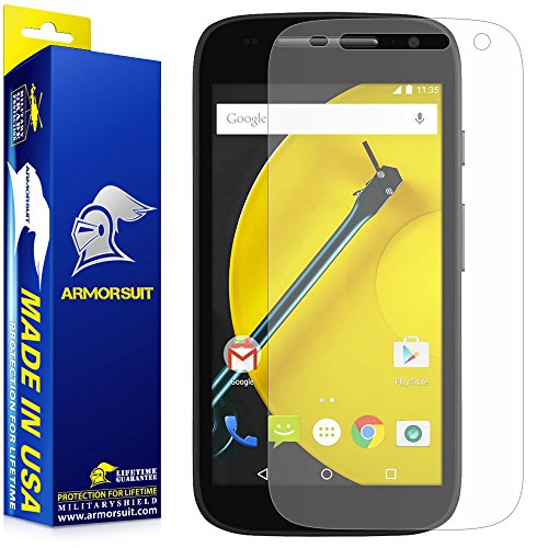 ArmorSuit MilitaryShield Anti-Glare Screen Protector for Motorola Moto E (2nd Generation, 2015) 4G LTE - [Max Coverage] Anti-Bubble Matte Film