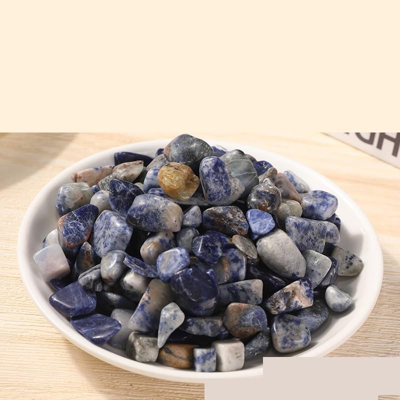 Grava Decorativa para acuarios, Grava de ágata Azul for pecera, Maceta, decoración de aromaterapia, Varios tamaños, 1000 g(7-9mm1000g)