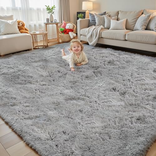 junhejiamei 8x10 Area Rugs for Living Room Bedroom Rug, Large Shaggy Soft Plush Furry Bedside Rug,...