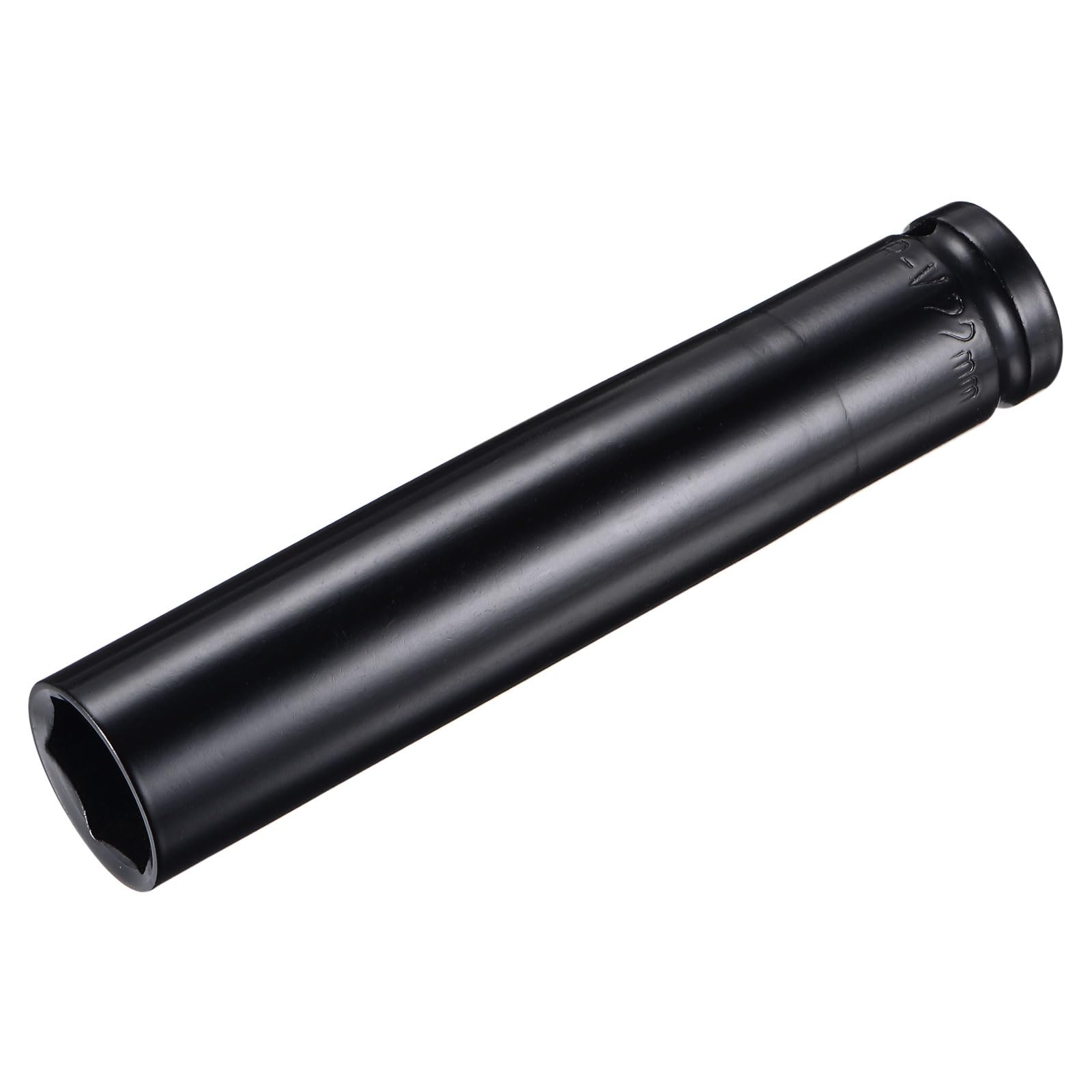 uxcell 1/2" Drive by 22mm Deep Impact Socket, Heat-Treated CR-V Steel 6" Length, 6-Point Metric Sizes