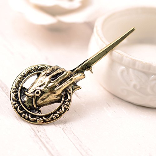 Tagoo Men\'s GOT Hand of The King Brooch Pin - Antique Gold&Bronze (Antique Bronze) - Thumbnail 4
