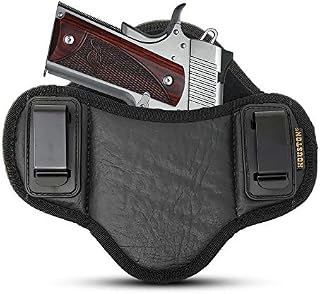 Tactical Pancake Gun Holster Houston - ECO Leather Concealed Carry Soft Material |