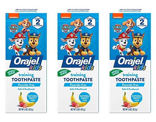 Orajel PAW Patrol Fluoride Free Toothpaste 1.5 Oz (Pack Of 3)â€¦