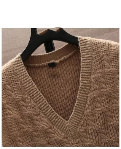 Men's Knitted Pullover Sweater Vest Thickened V-Neck Sleeveless Casual Warm Outwear Tops3