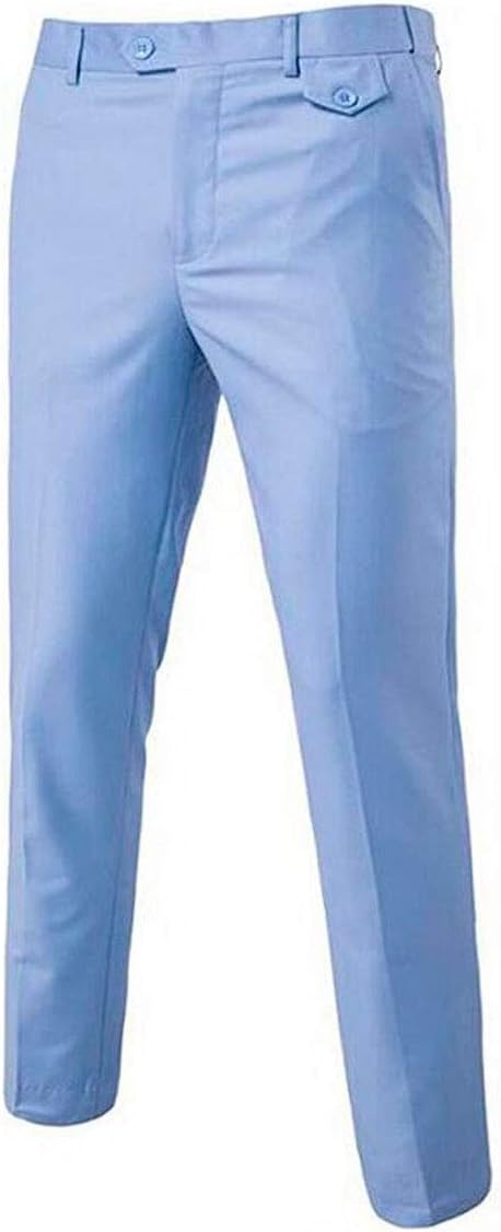 Men's Slim Fit Dress Pants Wrinkle-Free Flat Front Suit Pants Stretch Casual Pants Comfort Dress Trousers