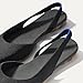 Rothy's The Almond Slingback, New Women's Slingback Flats, Closed-Toe & Back Strap for All-Day Wear, Sustainable & Washable, Black, 7.5