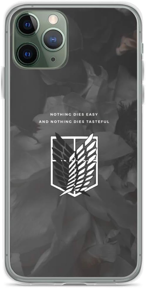Phone Case Attack On Titan Survey Corps Logo Compatible with iPhone 11  12 13 14 15 Pro Max Mini XR SE 2022 X Xs 6S Plus For Samsung S21 S22