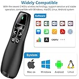 Wireless Presenter Remote Clicker for PowerPoint Presentation Remote, RF 2.4GHz PPT PowerPoint Clicker Presentation Pointer Google Slide Advancer for Mac, Computer, Laptop - Image 6
