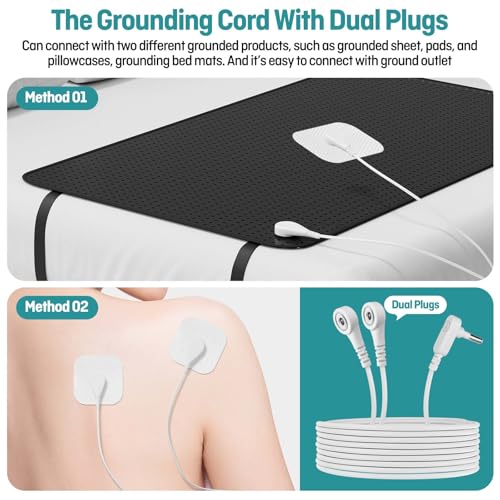 Grounding Patches 10 Pack with Copper Grounding Rod with Grounding Cord, Portable Ground Rod Kit，Earth Connected Grounding Therapy Grounding Products by CYANTEKOMS - Image 4