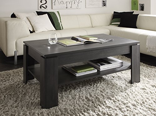 trendteam CT11269 Couchtisch Wohnzimmertisch Tisch Esche grau Nachbildung, LxBxH 110x65x47 cm, Melamin - 3