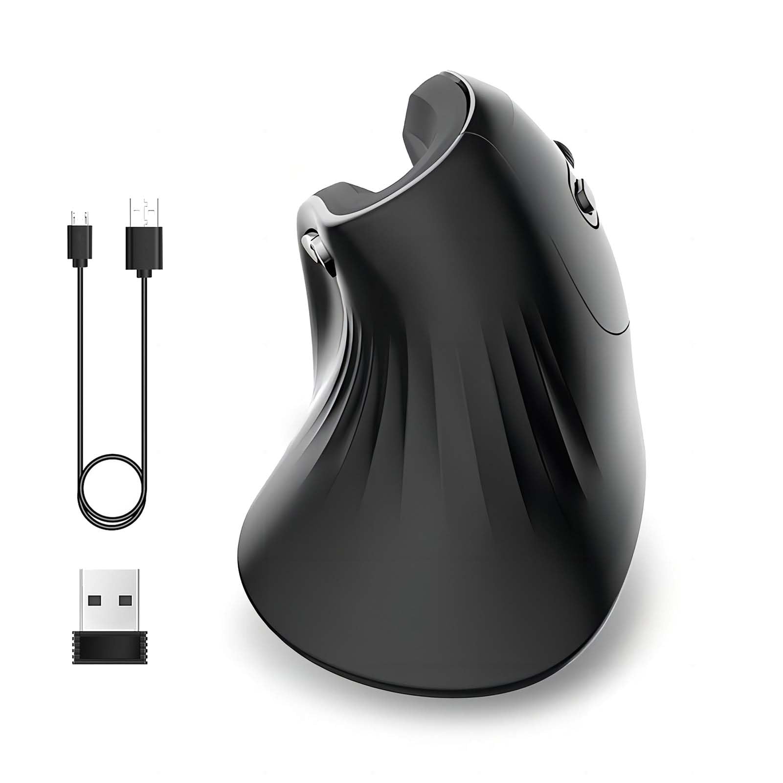Naroote Mouse Verticale, Mouse Ergonomico Mouse Tunnel Carpale Mouse Cablato Mouse da Gioco Verticale T27 Versione Cablata Design Ergonomico con Esperienza di per PC Desktop Portatile