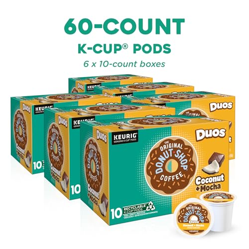 The Original Donut Shop Duos Coconut + Mocha, K-Cup Pods, 60 Count - image 2