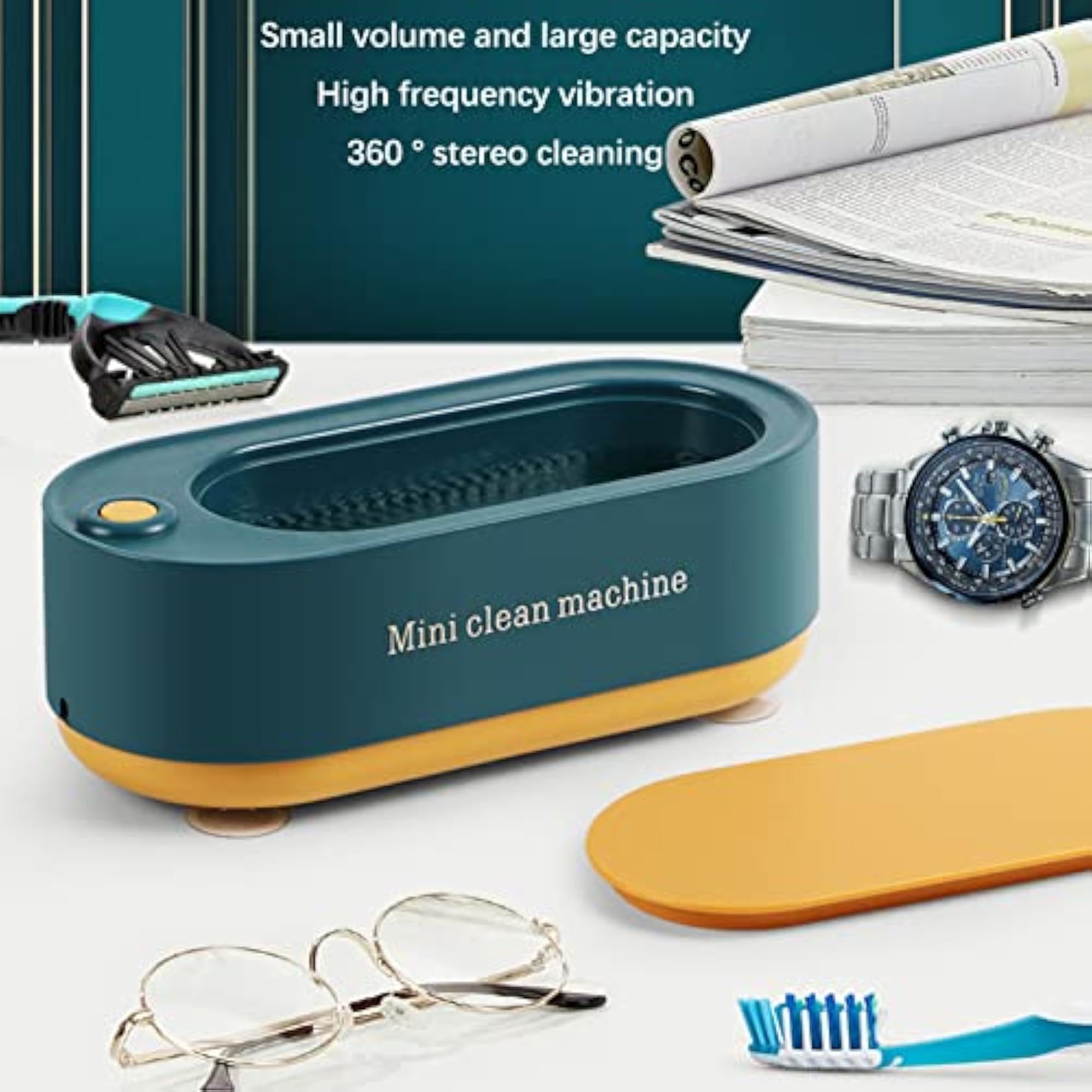 Ultrasound Jewelry Cleaner, Compact Design