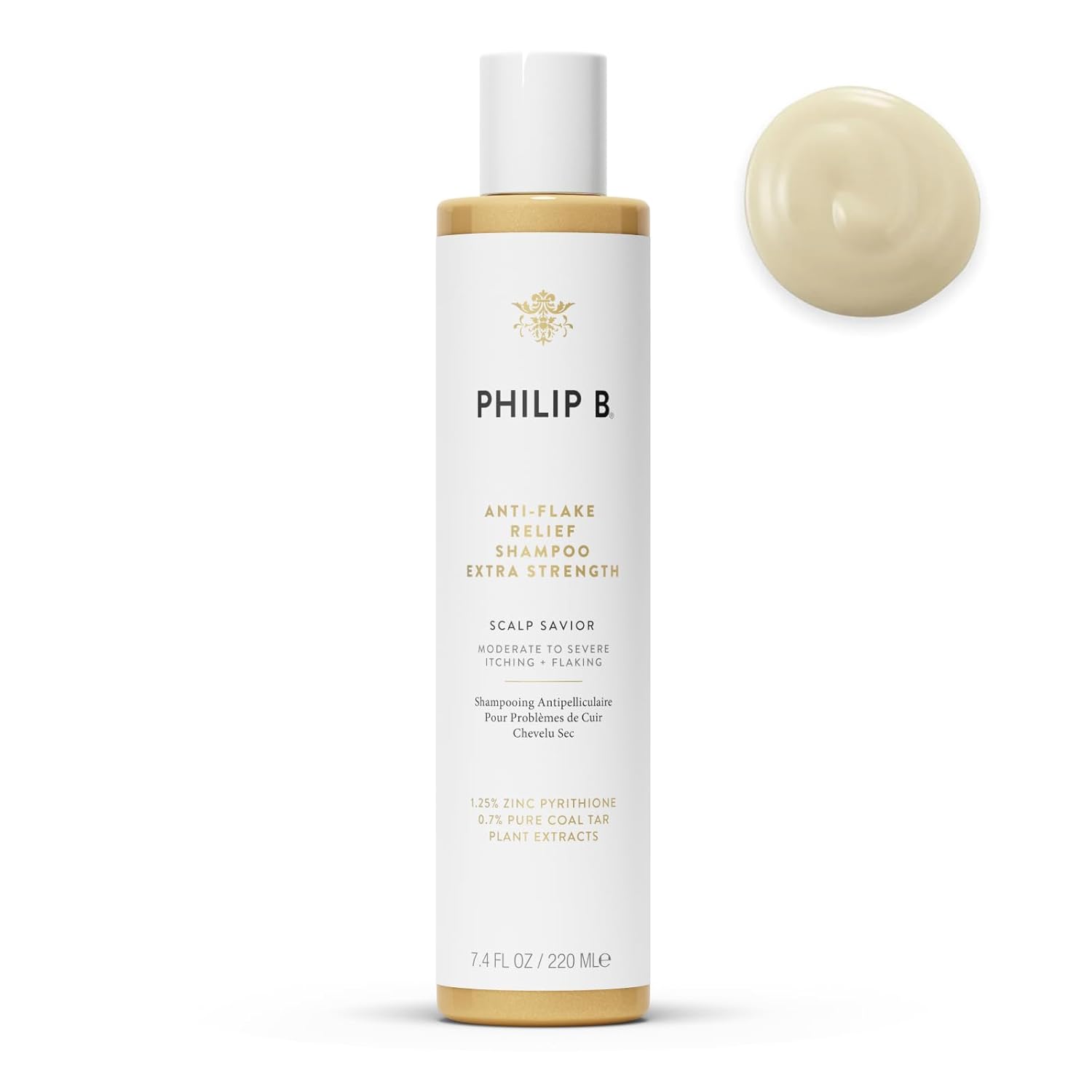 PHILIP B Anti-Flake Relief Shampoo (Extra Strength), 7.4 fl. oz. (220 ml) – for Moderate to Severe Itching & Flaking Scalp – Treats Dandruff or Psoriasis, Balances Dry or Oily Scalps PHILIP B Anti-Flake Relief Shampoo (Extra Strength), 7.4 fl. oz. (220 ml) – for Moderate to Severe Itching & Flaking Scalp – Treats Dandruff or Psoriasis, Balances Dry or Oily Scalps