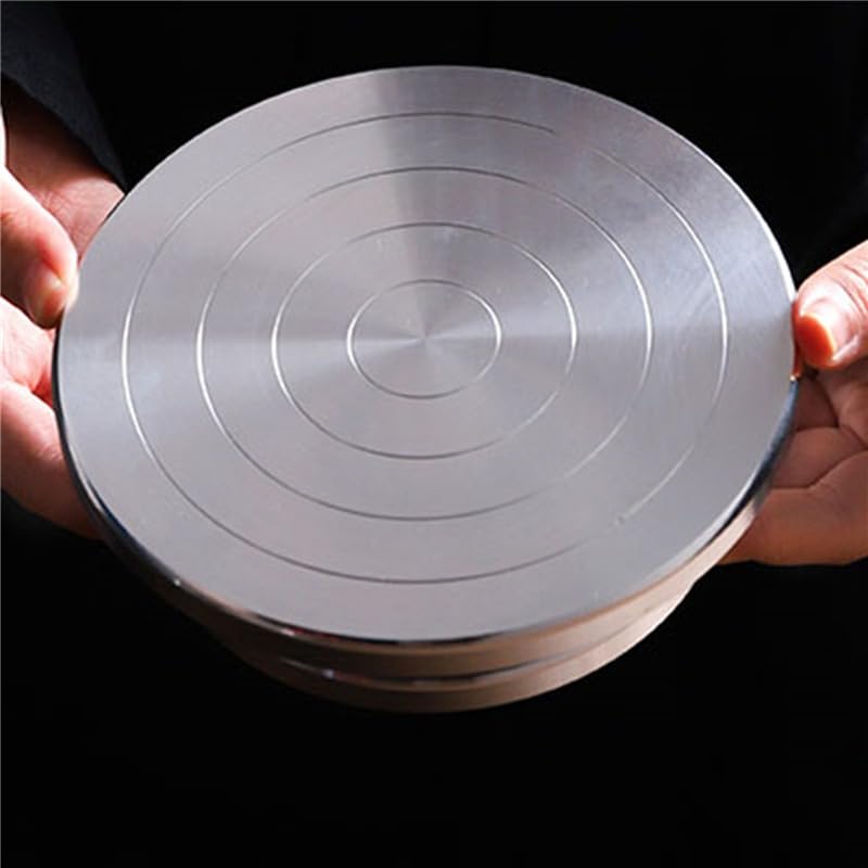 Tornio per Ceramica,Tornio Ceramica Giradischi in Alluminio a Doppia Faccia for Piattaforma di Scultura in Argilla Ceramica Ruota in Ceramica Utensili rotanti Pigri 15Cm-30Cm(30cm)