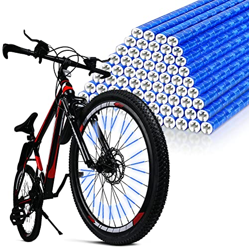 flintronic 96pcs Réflecteur de Rayon de Vélo, Tubes Réflecteurs pour Rayons de Vélo Visibilité à 360°, Coloré Réflecteur de Roue de Bicyclette Rayons Réfléchissants Tous Rayons de vélo Standard