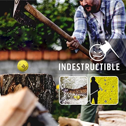 Image of FOFOS Dog Balls Tennis Balls Dog Chew Toys for Aggressive Chewers ETPU 4Pcs | Indestructible Dog Balls Teething Dog Chew Toys Floating Water Balls Interactive Fetch Ball Gift for Small Large Medium Dogs