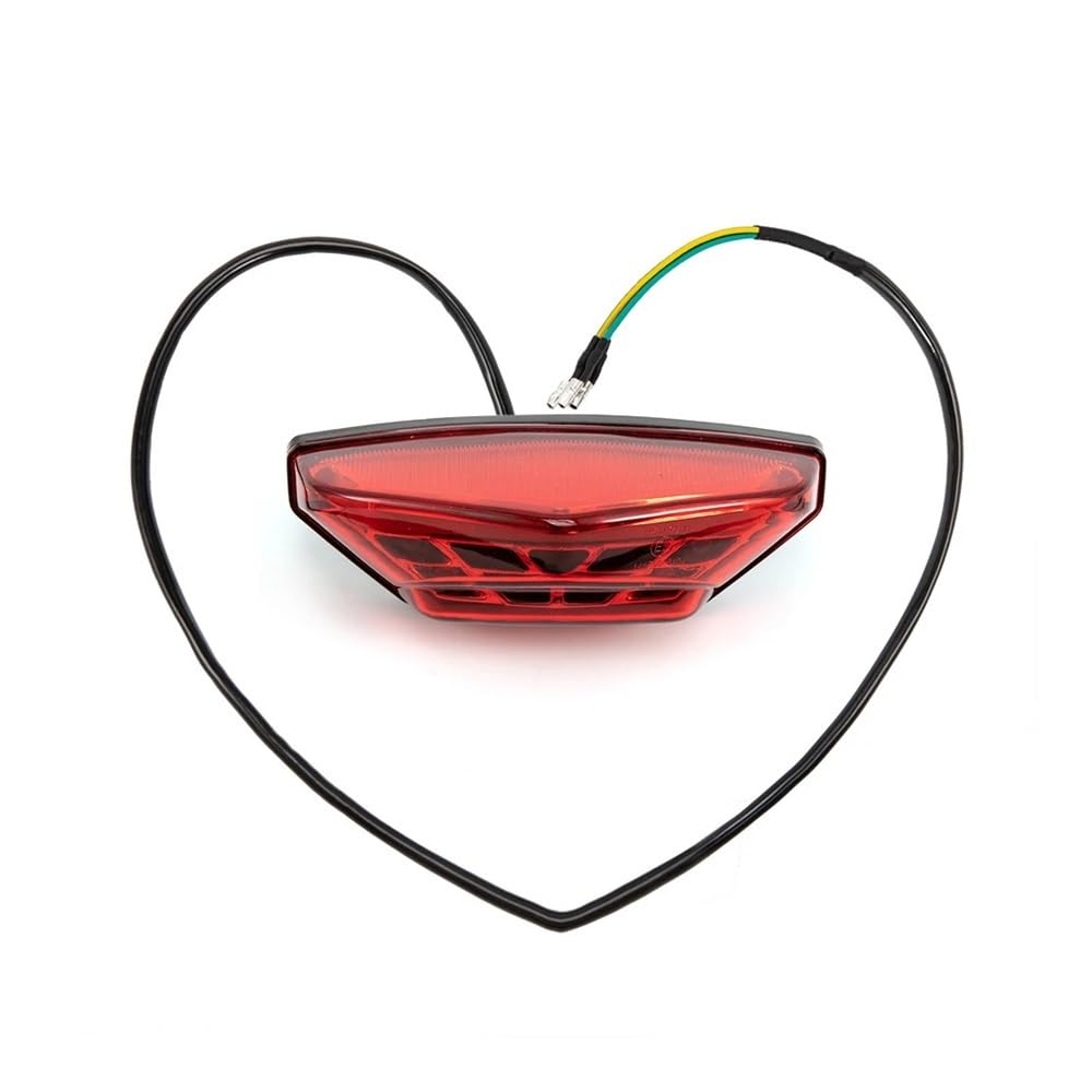 Luce posteriore moto Accessori per moto, fanale posteriore a LED, luci di stop e guida integrate, posteriori per la maggior parte delle motociclette