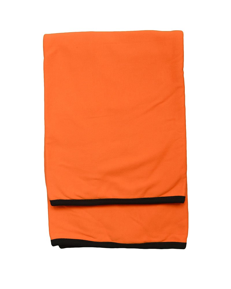Monag Infant Unisex Ringer Blanket Orangee/Black OS