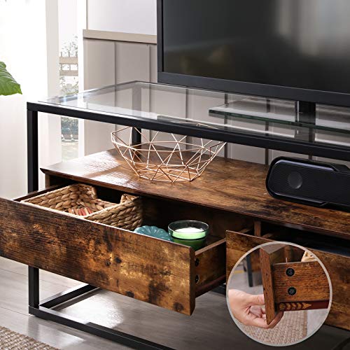 Tempered Glass Top TV VASAGLE