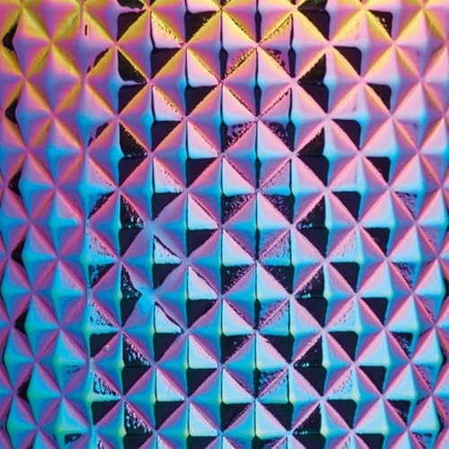 Image of BarCraft Premium Studded Glass Cocktail Shaker for thinKitchen, 300 ml, Rainbow-Pearl Iridescent Finish, Integrated Strainer, Spill-Proof Design, Ideal for Bartending at Home
