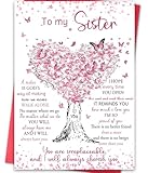 Happy Birthday Card for Sister, Lovely Sister Bday Cards,Unique Gifts Ideas for Women,Birthday Gifts from Brother