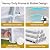 Wisteria Lane Domed Carport, Portable Garage with 2 Roll up Doors, Heavy Duty Car Canopy Party Tent, All-Season Storage Shelter Shed Carport for Motorcycle, Boat, Truck, or Garden Tools, 13' x 20'