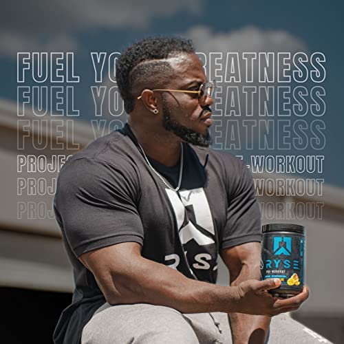 Ryse Project Blackout Pre Workout | Pump, Energy, And Strength| With Caffeine, Vitacholine, Nitrates, And Theobromine | 25 Servings (Tiger's Blood) #TOP5